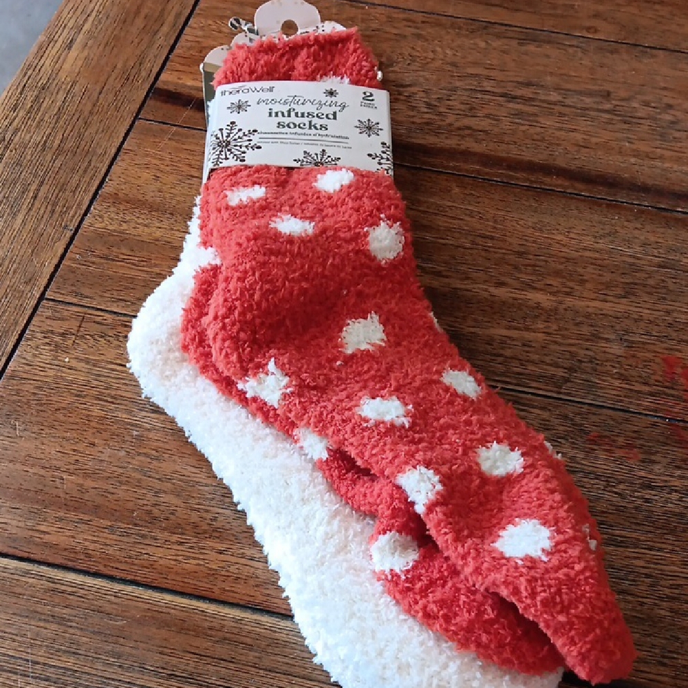 Red and White Polka Dot Socks